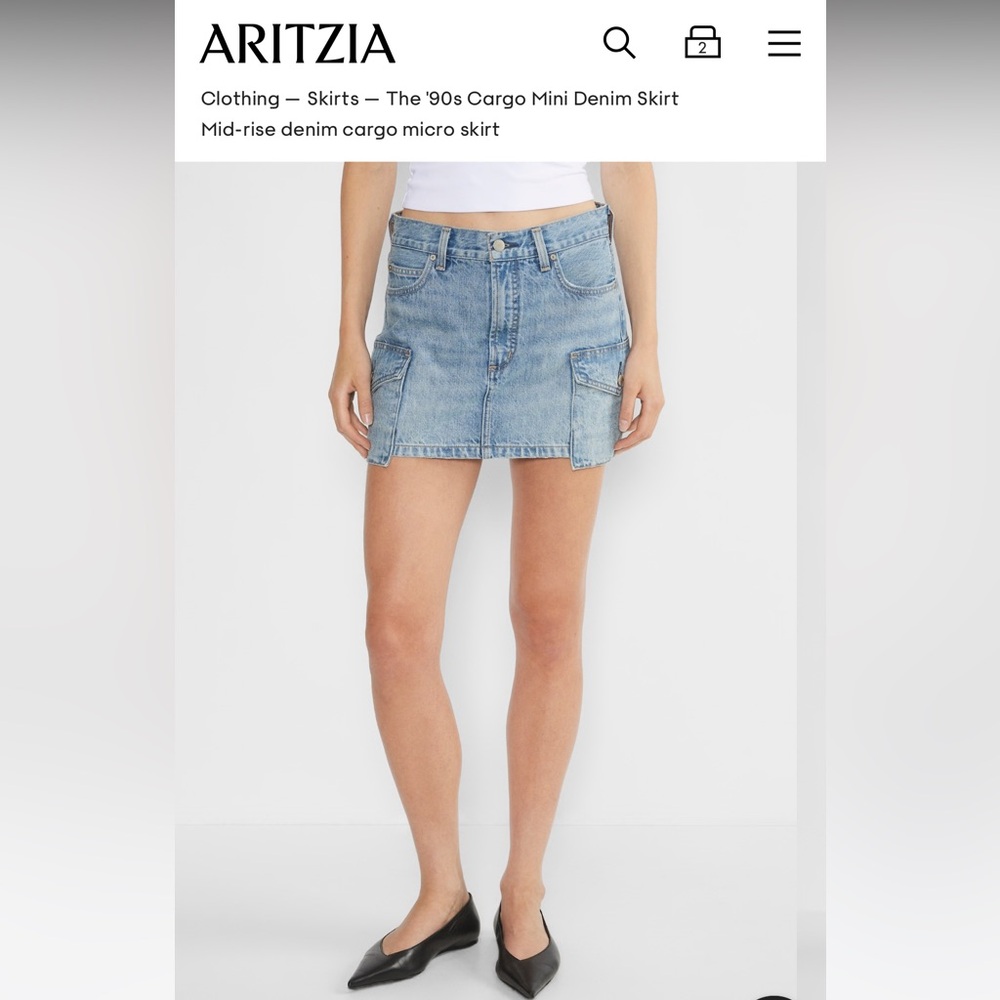 Aritzia cargo skirt